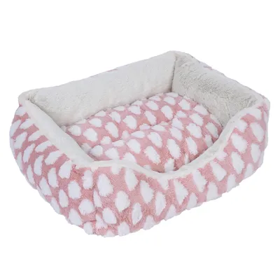zooplus Basics legowisko Fluffy - Różowe