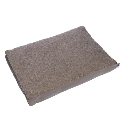 TIAKI Teddy kutyamatrac, taupe - M méret: H 70 x Sz 50 x M 10 cm