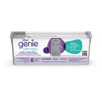 Litter Genie EasyRoll Katzenstreu-Entsorgungseimer, grau - Zubehör: Nachfüllkassette für Litter Genie EasyRoll (OHNE Eimer)
