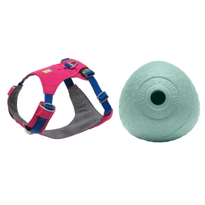 Ruffwear: szelki dla psa + zabawka dla psa Huckama Ø 8,9 cm gratis! - Hi & Light, Alpen Glow Pink, Rozmiar M: 69 - 81 cm obwodu klatki piersiowej Ruffwear: szelki dla psa + zabawka dla psa Huckama Ø 8,9 cm gratis! - Hi & Light, Alpen Glow Pink, Rozmiar M: 69 - 81 cm obwodu klatki piersiowej