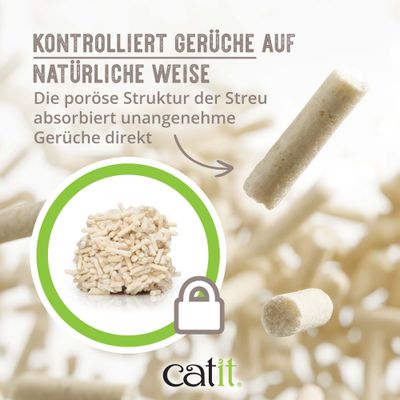 Catit Go Natural Katzenstreu mit Vanilleduft - 11,2 kg (4 x 2,8 kg)