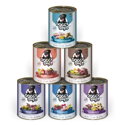 Økonomipakke: 24 x 800 g DOGGY Dog Adult - Mixpakke 1 (6 varianter) Økonomipakke: 24 x 800 g DOGGY Dog Adult - Mixpakke 1 (6 varianter)