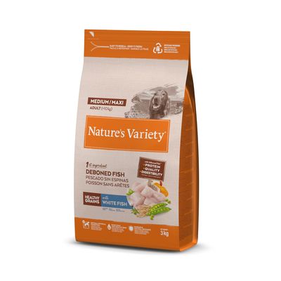 Nature's Variety Healthy Grains Medium/Maxi Adult Whitefish 3 kg