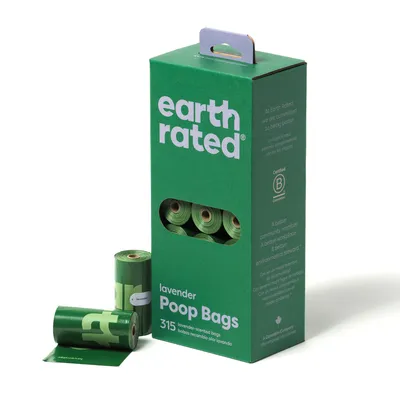 Earth Rated Hundekotbeutel Rollen - 21 Rollen à 15 Beutel, Lavendel (315 Beutel) Earth Rated Hundekotbeutel Rollen - 21 Rollen à 15 Beutel, Lavendel (315 Beutel)