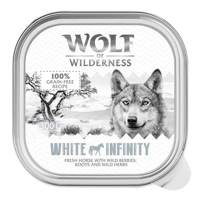 Wolf of Wilderness Adult - Single Protein 6 / 24 x 300 g miska 6 x 300 g: White Infinity - kůň