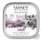 Wolf of Wilderness JUNIOR - Duo-Protein Rezeptur 6 x/24 x 150 g Schale 6 x 150 g Wild Hills - Ente & Kalb