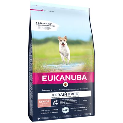 Eukanuba Senior Small & Medium Breed Grain Free Seefisch 3 kg
