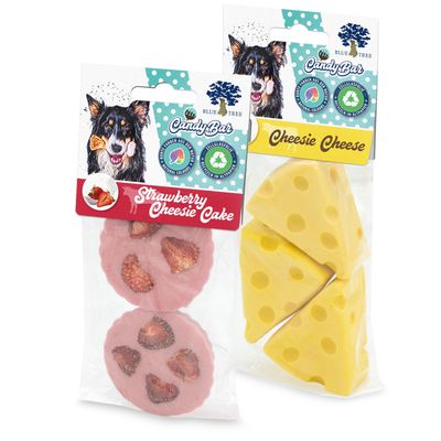 Blue Tree Cheesie Snacks Cheese (100 g) und Cheesie Cake (60 g)