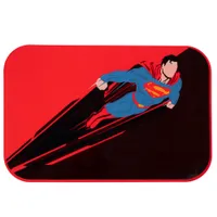 Tapis de gamelle DC Superman pour chien ou chat - L 45 x l 30 x H 0,2 cm