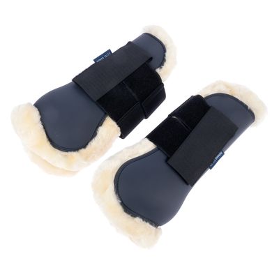 Nomad Tales kaloszki i ochraniacze ze sztucznym futerkiem, granatowe 2 ochraniacze, Cob