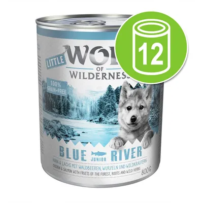 Voordeelpakket Little Wolf of Wilderness 12 x 800 g Hondenvoer - Gemengd pakket