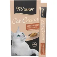 Miamor Cat Snack Liver Pâté Cream - 6 x 15g