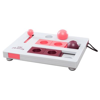 Trixie Cat Activity Brain Mover kattleksak Set: Activity Brain Mover & Dreamies Kyckling Snacks