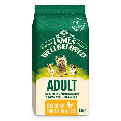 James Wellbeloved Adult Small Breed - Kalkoen & Rijst