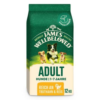 James Wellbeloved Adult Dog Hypoallergenic Kalkoen & Rijst Hondenvoer