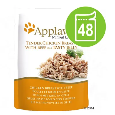 Økonomipakke Applaws Pouch i gelé 48 x 70 g