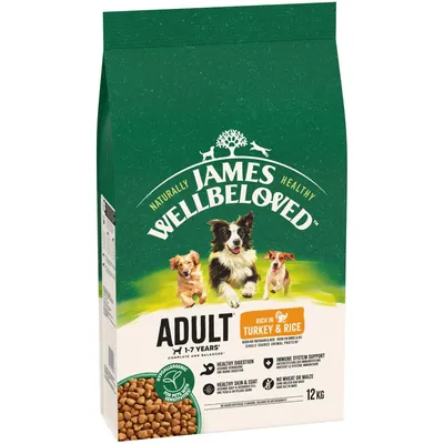 James Wellbeloved Adult Dog Hypoallergenic Turkey & Rice - 12kg James Wellbeloved Adult Dog Hypoallergenic Turkey & Rice - 12kg