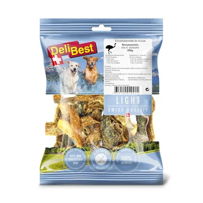 DeliBest Light Struisvogelmix Gourmet - Dubbelpak : 2 x 200 g