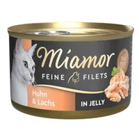 Miamor Fine Fillets Saver Pack 24 x 100g - Chicken & Salmon in Jelly