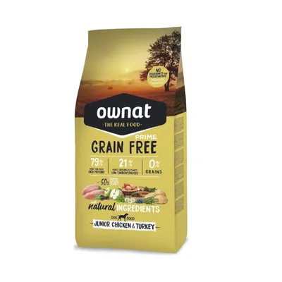 Ownat Dog Grain Free Prime Junior Pollo - 3 kg