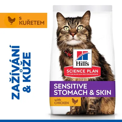 Hill's Science Plan Sensitive Stomach & Skin Adult 1+ kuracie - 3 kg