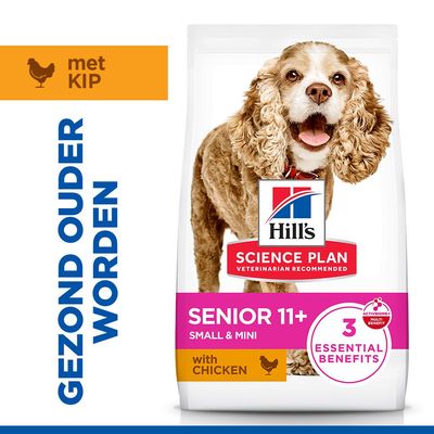 Hill's Science Plan Senior 11+ Small & Mini met Kip Hondenvoer