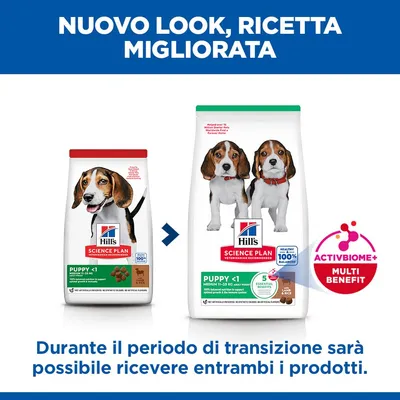 Hill's Science Plan Puppy <1 Medium con Agnello e Riso - Set %: 2 x 14 kg