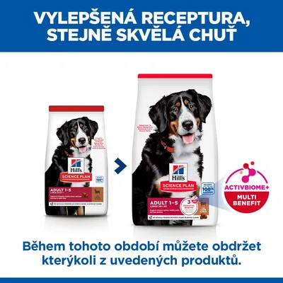 Hill's Science Plan Adult 1-5 Large jahňacie a ryža - 14 kg