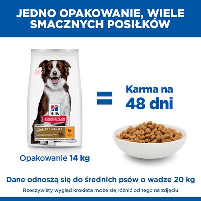 Hill's Science Plan Adult 1+ Healthy Mobility Medium, z kurczakiem