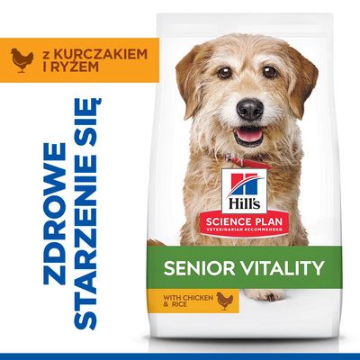 Hill's Science Plan Senior Vitality Mature Adult 7+ Small & Mini, kurczak
