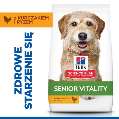 Hill's Science Plan Senior Vitality Mature Adult 7+ Small & Mini, kurczak - 2 x 6 kg