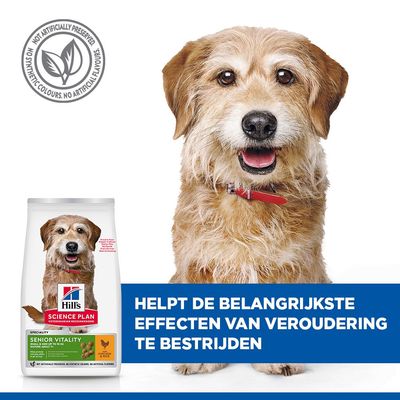 Hill's Science Plan Senior Vitality Mature Adult 7+ Small & Mini met Kip