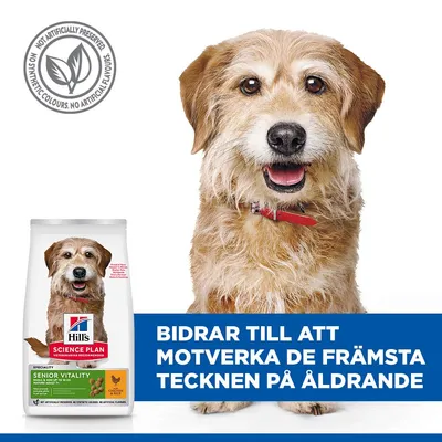 Hill's Science Plan Senior Vitality Mature Adult 7+ Small & Mini Chicken - 6 kg