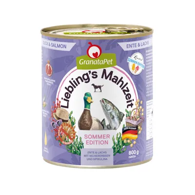 GranataPet Liebling´s Mahlzeit Limited Sommeredition - Ente & Lachs (24 x 800 g)