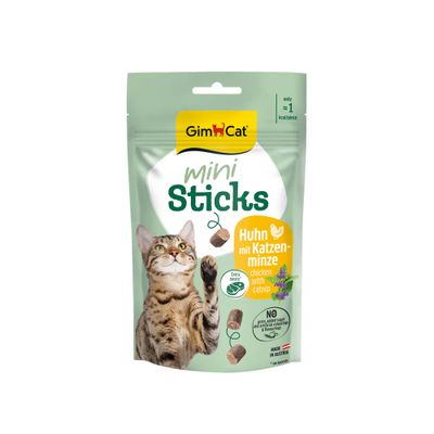 GimCat Mini Sticks Kurczak z kocimiętką, 50 g