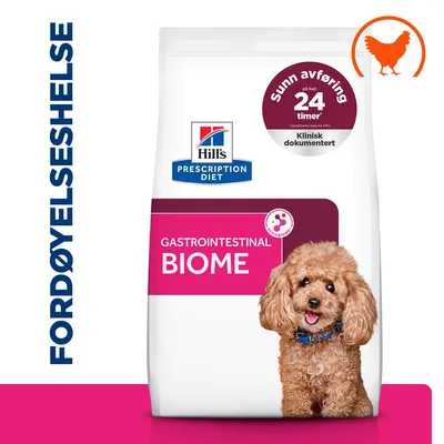 Hill's Prescription Diet Gastrointestinal Biome Mini Hundemat med kylling Hill's Prescription Diet Gastrointestinal Biome Mini Hundemat med kylling