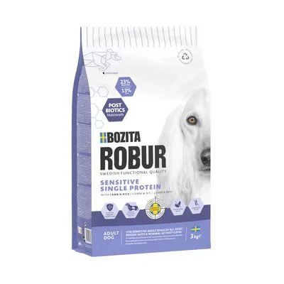 Bozita Robur Sensitive Single Protein Lam & Rijst Hondenvoer