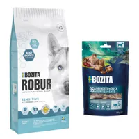 Bozita Robur pienso para perros + 2 x 70 g Bozita Meaty Bites ¡gratis! - Sensitive Sin cereales reno (12 kg) + Meaty Bites (2 x 70 g)