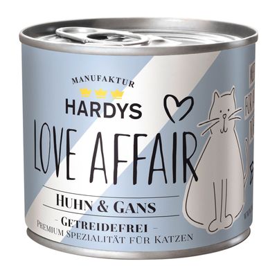 Hardys LOVE AFFAIR 6 x 200 g / 185 g pour chat poulet, oie (6 x 200 g)