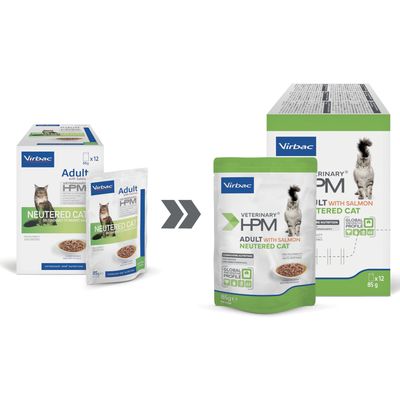 Virbac Veterinary Kat Voksen Kastreret 12 x 85 g