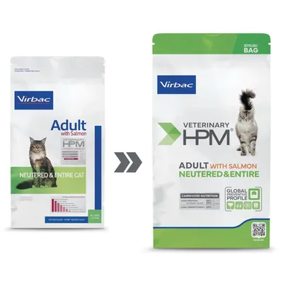 Virbac Veterinary HPM Adult Laks Neutered & Entire Cat