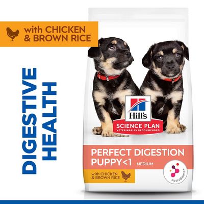 Hill's Science Plan Perfect Digestion Puppy <1 Medium with Chicken & Brown Rice