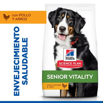 Hill's Science Plan Senior Vitality Mature Adult 6+ Large pollo