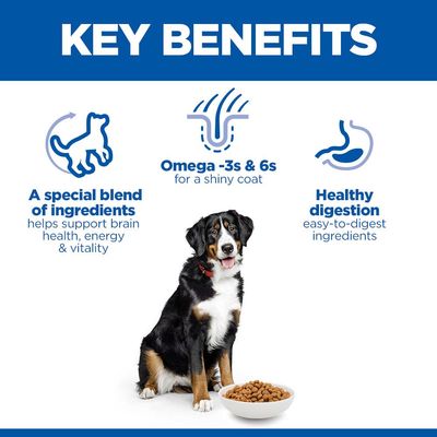 Hill's Science Plan Senior Vitality Mature Adult 6+ Large с курицей