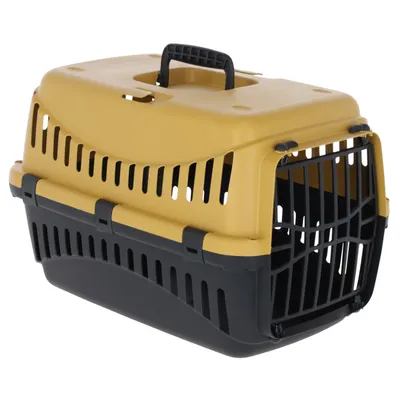 Kerbl Pet Transport Box Expedion - Yellow/dark grey: 45 x 30 x 30cm (L x W x H) Kerbl Pet Transport Box Expedion - Yellow/dark grey: 45 x 30 x 30cm (L x W x H)