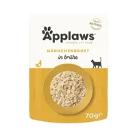 Sparpaket Applaws Cat Natural in Brühe 48 x 70 g - Hähnchenbrust