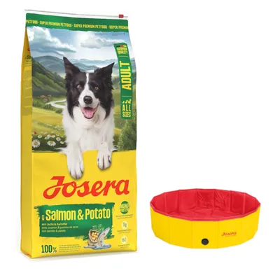 Josera: 10 kg / 12,5 kg karma sucha + Basen dla psa gratis! - Adult, łosoś i ziemniaki, 12,5 kg Josera: 10 kg / 12,5 kg karma sucha + Basen dla psa gratis! - Adult, łosoś i ziemniaki, 12,5 kg