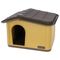 Kerbl Pet Katzenhaus Paola Eco honig / schwarz: L 60 x B 51 x H 41 cm
