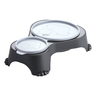 Rotho MyPet Duo Futternapf Sally - anthrazit: 1000 ml + 280 ml Rotho MyPet Duo Futternapf Sally - anthrazit: 1000 ml + 280 ml