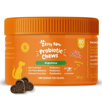 Zesty Paws Probiotic Chews Pompoen